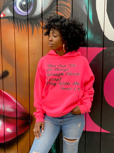 Women's pink Special Edition "Hands 4:13" Hoodie