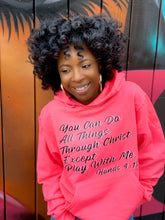Load image into Gallery viewer, Women&#39;s pink Special Edition &quot;Hands 4:13&quot; Hoodie