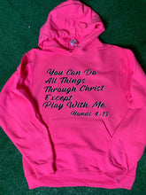 Load image into Gallery viewer, Women&#39;s pink Special Edition &quot;Hands 4:13&quot; Hoodie